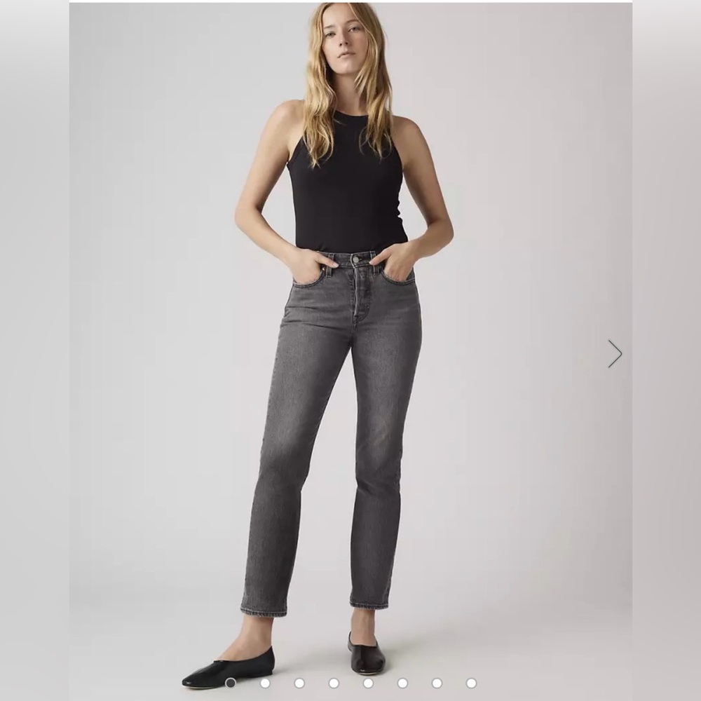 Levi's Women’s Wedgie straight jeans US 27 faded black EUC